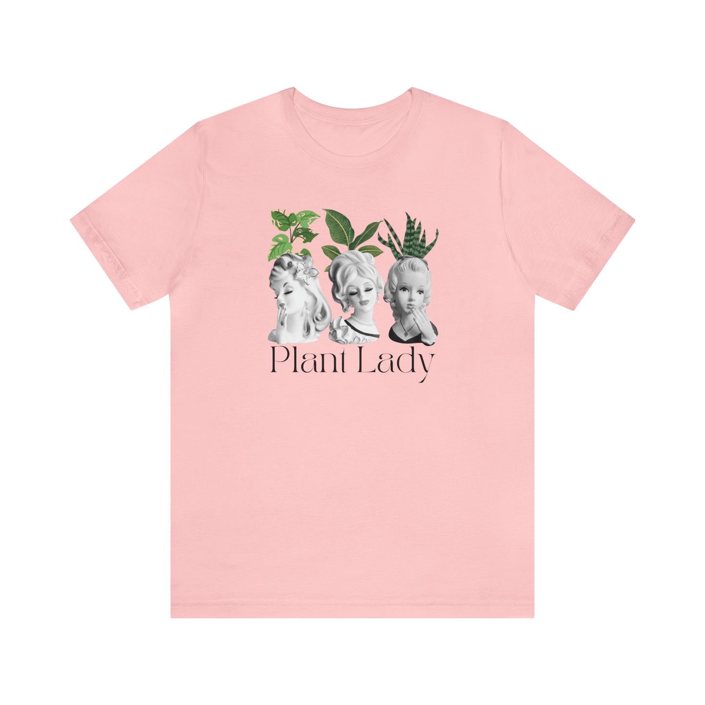 Plant Lady Head Vase Shirt - Unisex Jersey Short Sleeve Tee