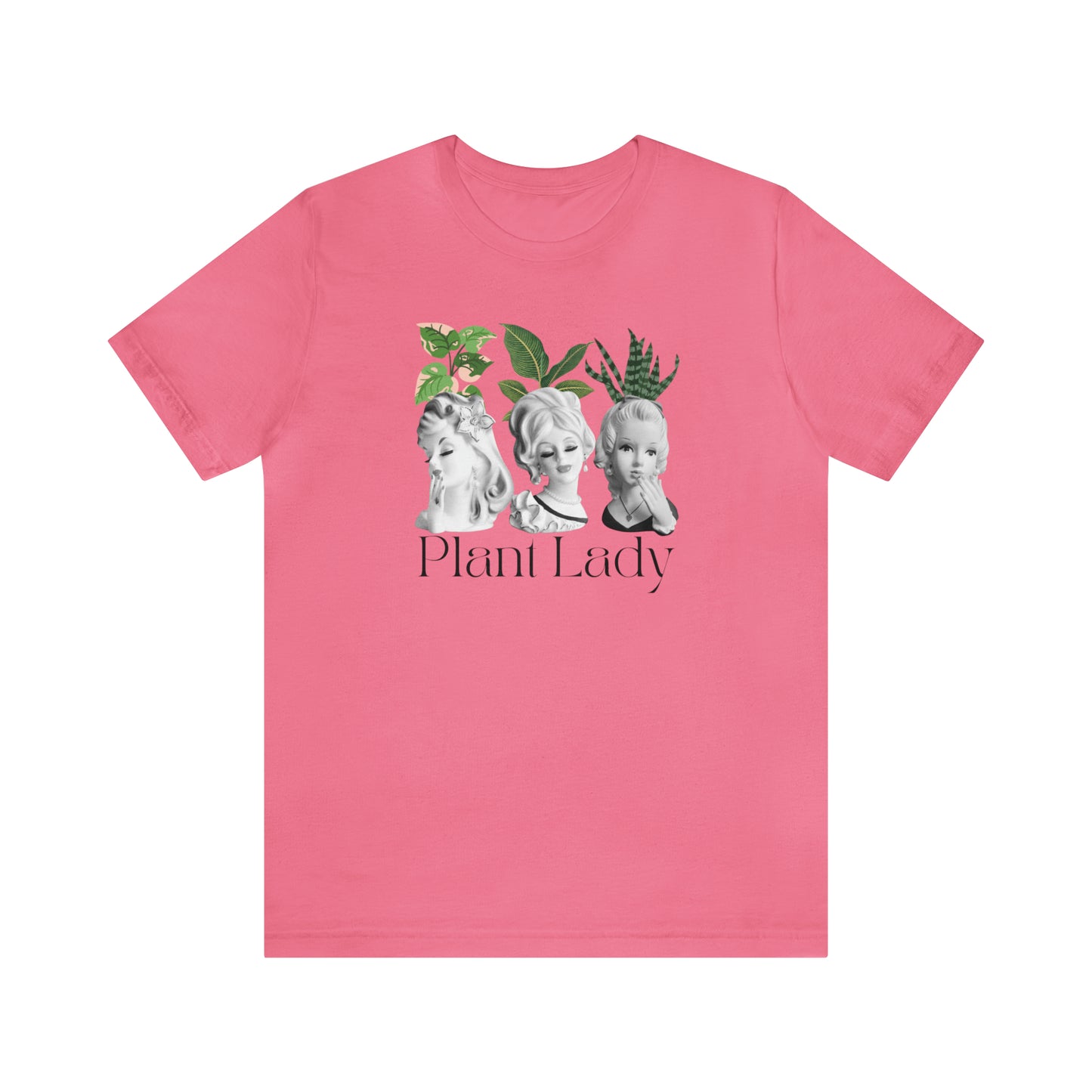 Plant Lady Head Vase Shirt - Unisex Jersey Short Sleeve Tee