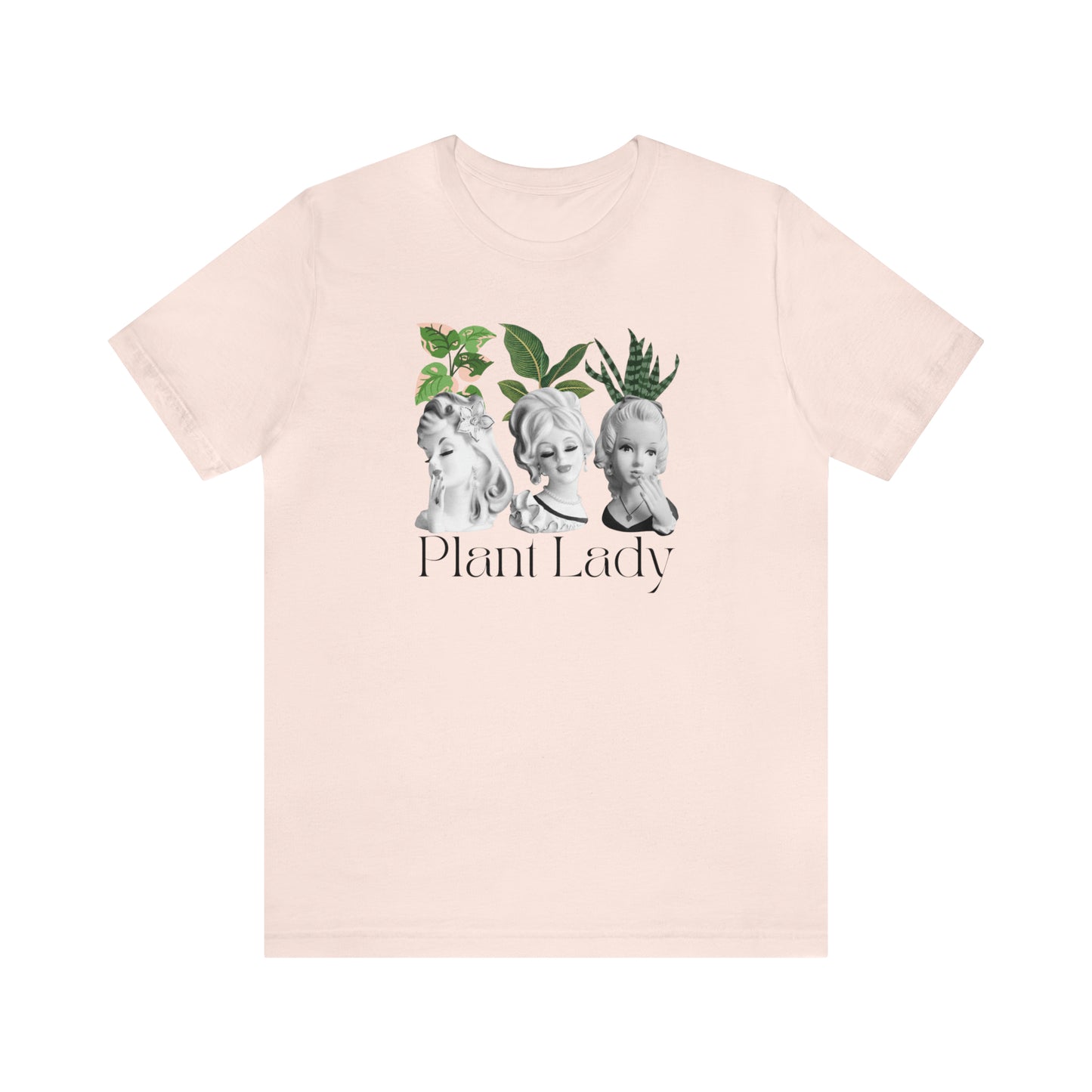 Plant Lady Head Vase Shirt - Unisex Jersey Short Sleeve Tee