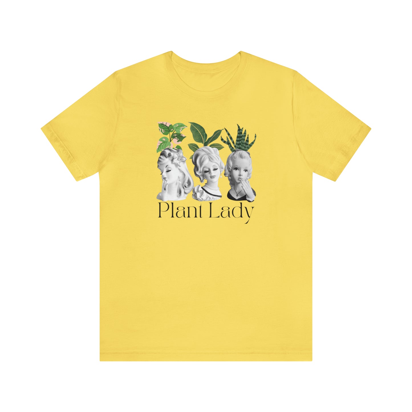 Plant Lady Head Vase Shirt - Unisex Jersey Short Sleeve Tee