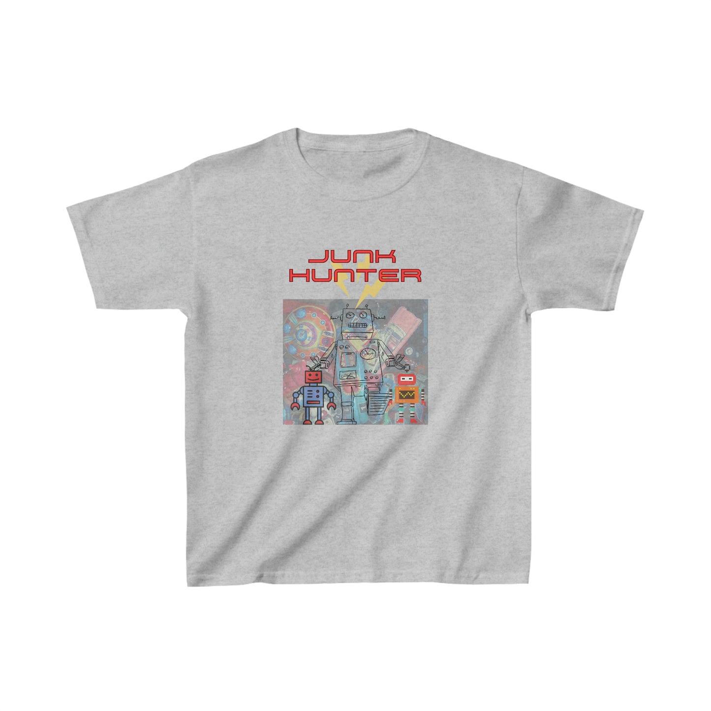 Vintage Kids Shirt - Junk Hunter- Vintage Robot- Robot Kids Shirt- Kids Heavy Cotton™ Tee