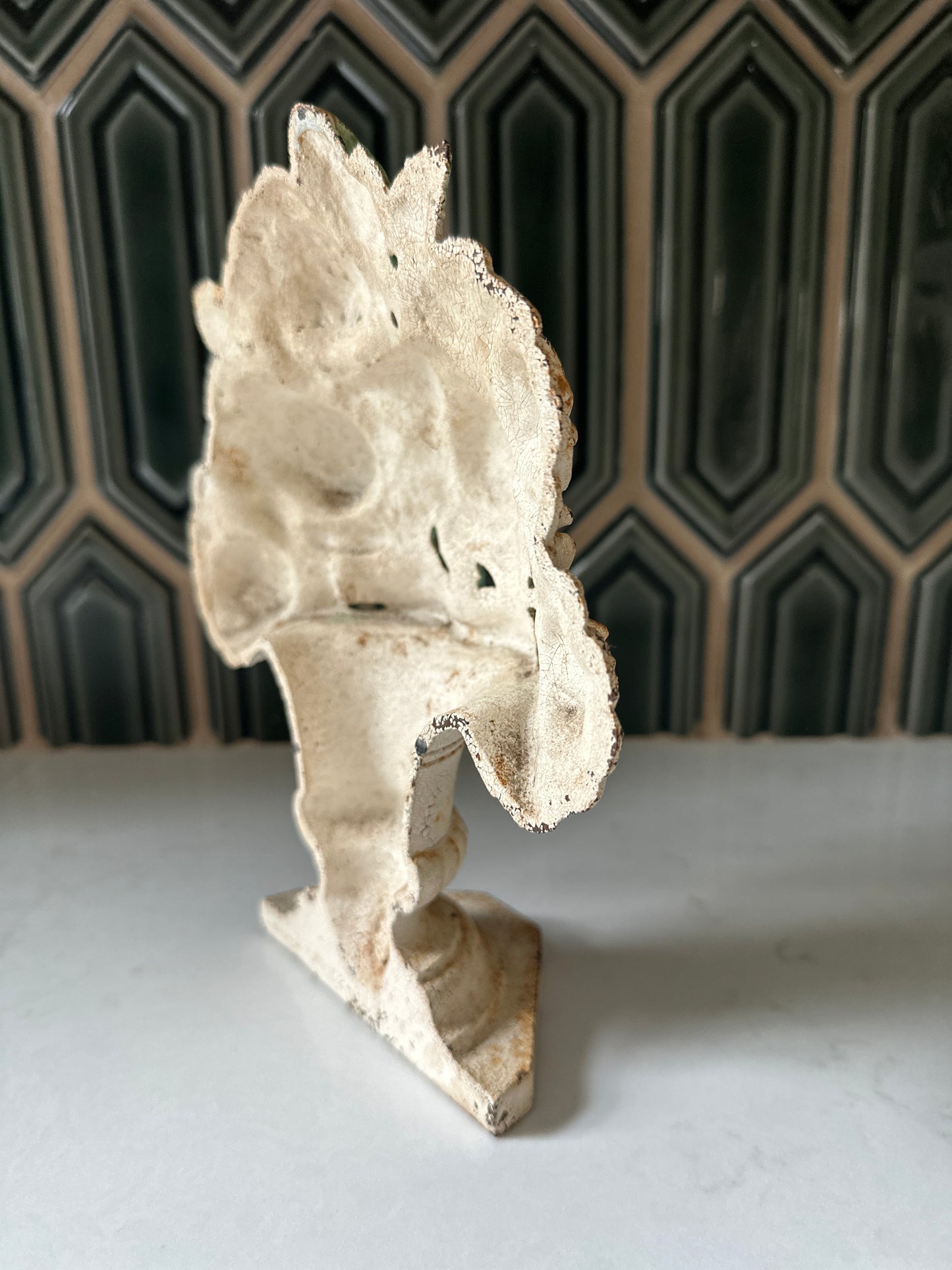 Vintage flower doorstop