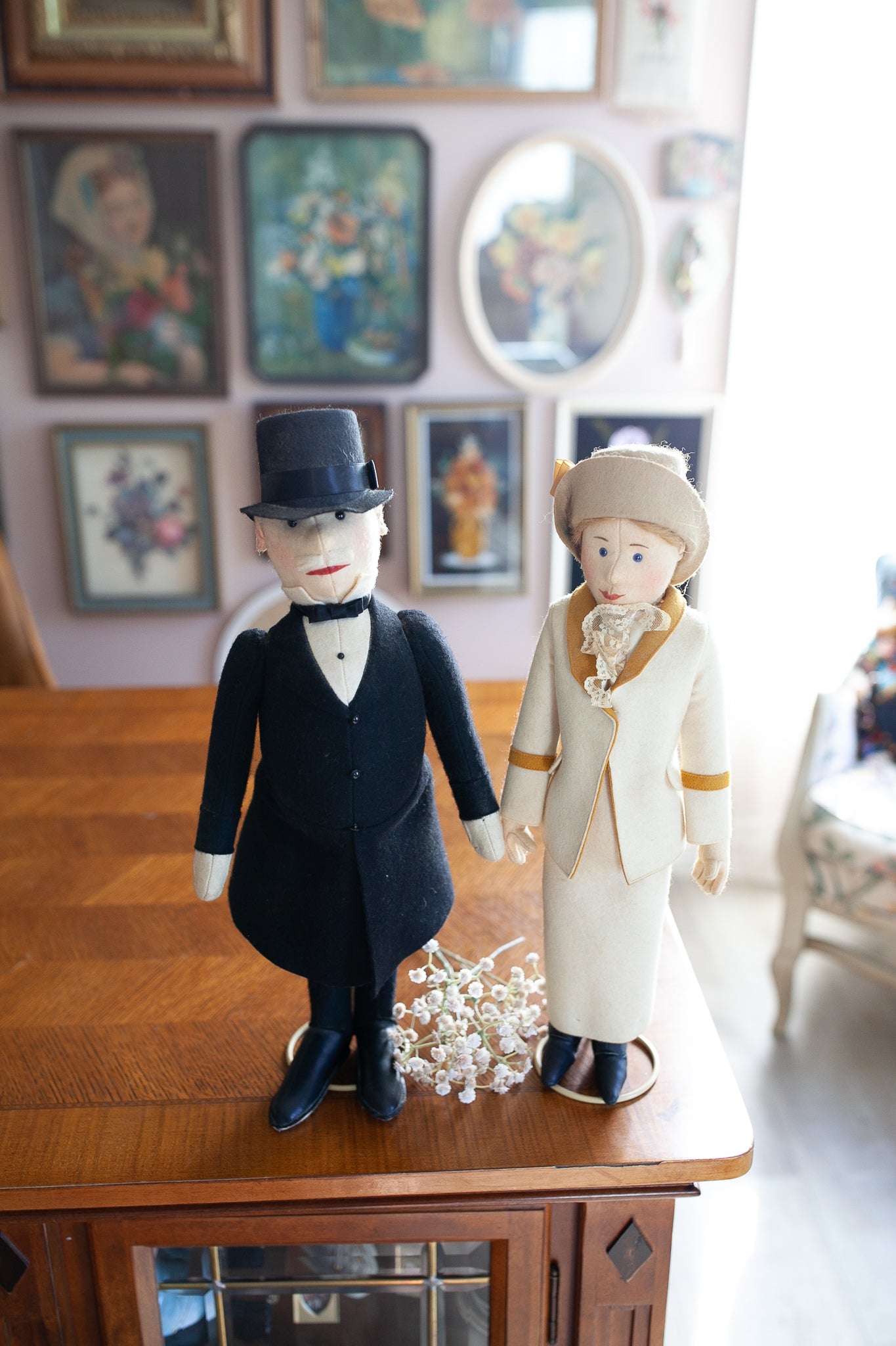 Steiff Filzpuppe  Dolls -Tennislady and  Gentleman -Steiff People