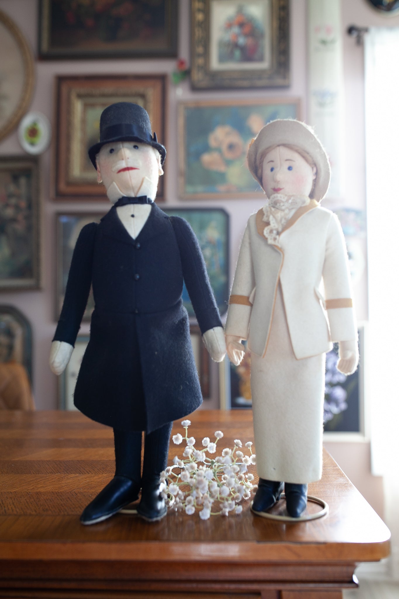 Steiff Filzpuppe  Dolls -Tennislady and  Gentleman -Steiff People