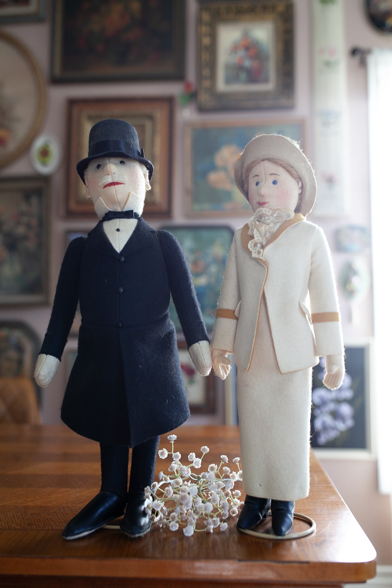 Steiff Filzpuppe  Dolls -Tennislady and  Gentleman -Steiff People