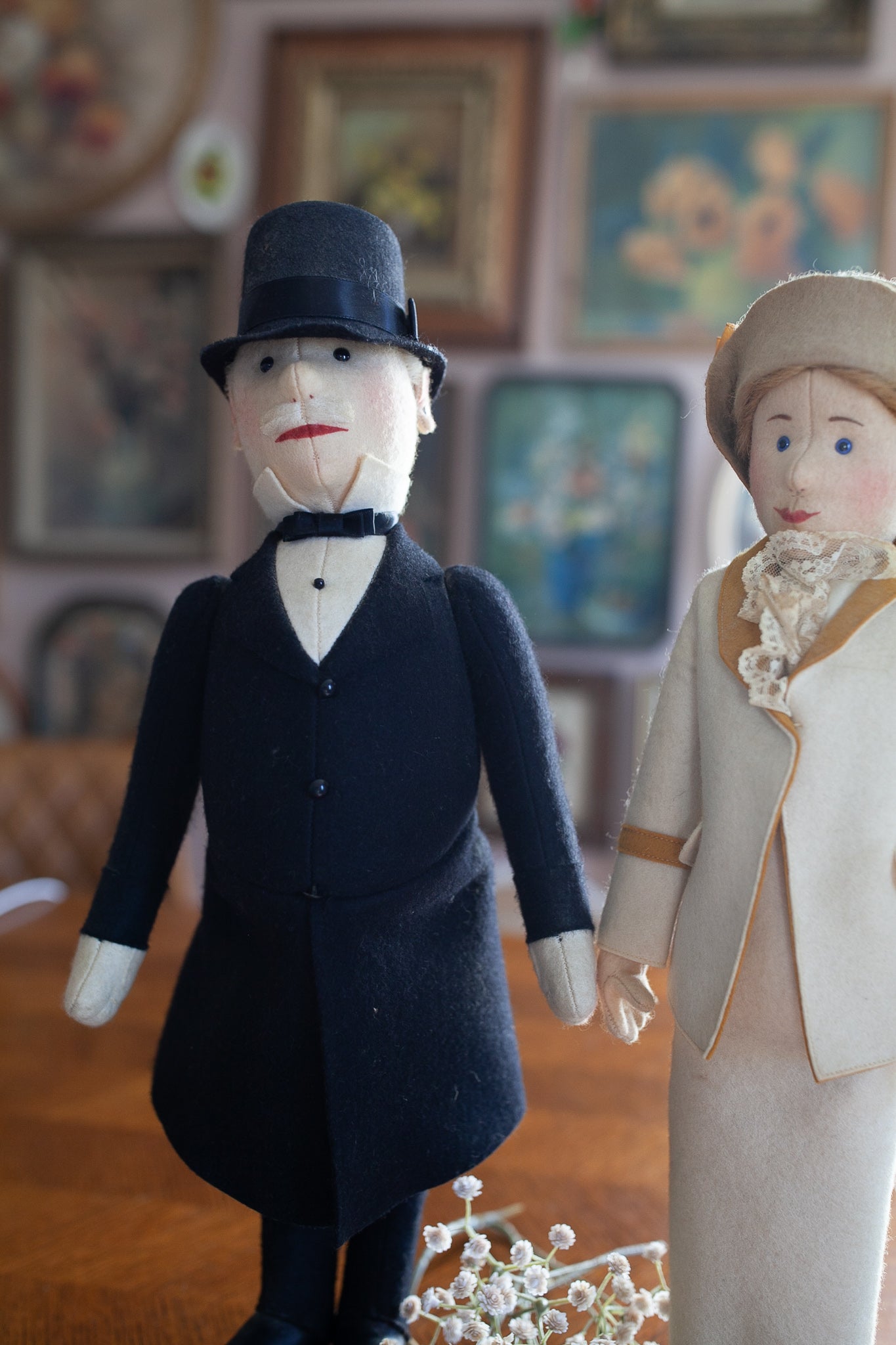 Steiff Filzpuppe  Dolls -Tennislady and  Gentleman -Steiff People