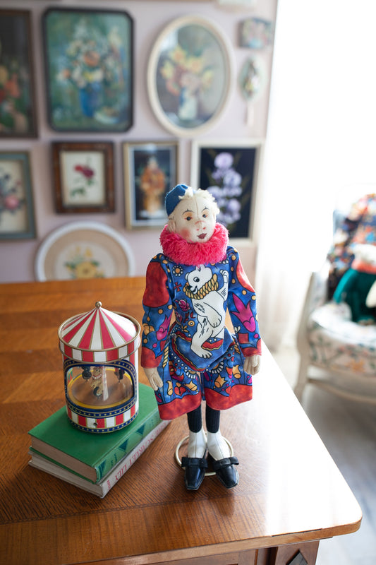 Steiff- Clown-Vintage Steiff, 1988-89 Coloro Circus Clown,1911 replica,limited edition,Filzpuppe-