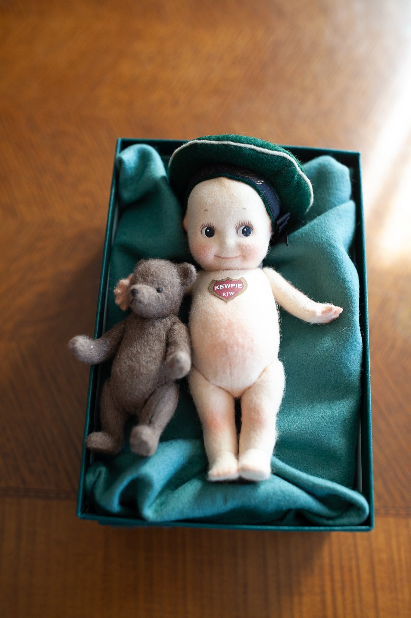 R. John Wright Kewpie and Teddy Bear - Vintage Kewpie - Collector Club Edition