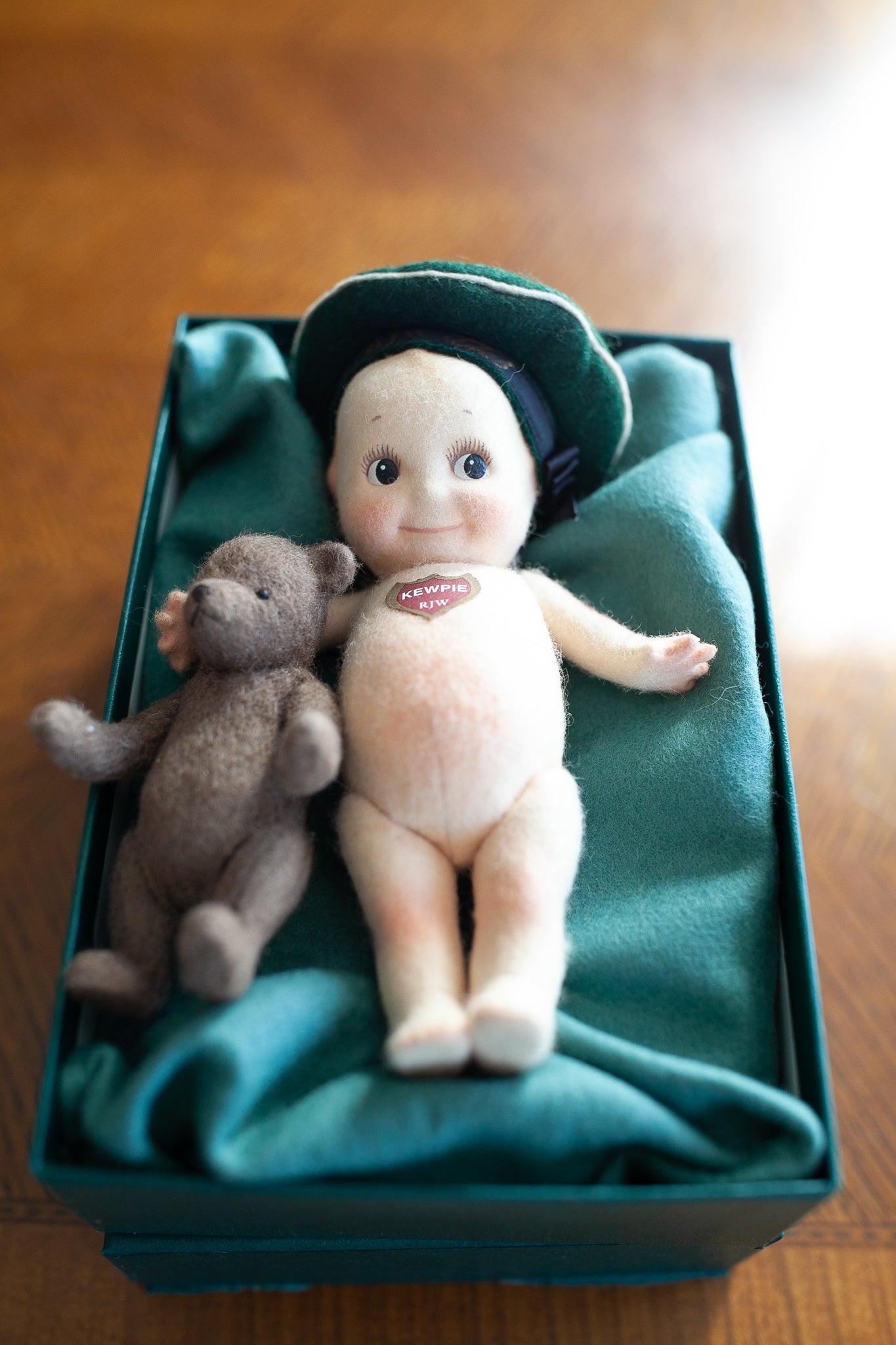 R. John Wright Kewpie and Teddy Bear - Vintage Kewpie - Collector Club Edition