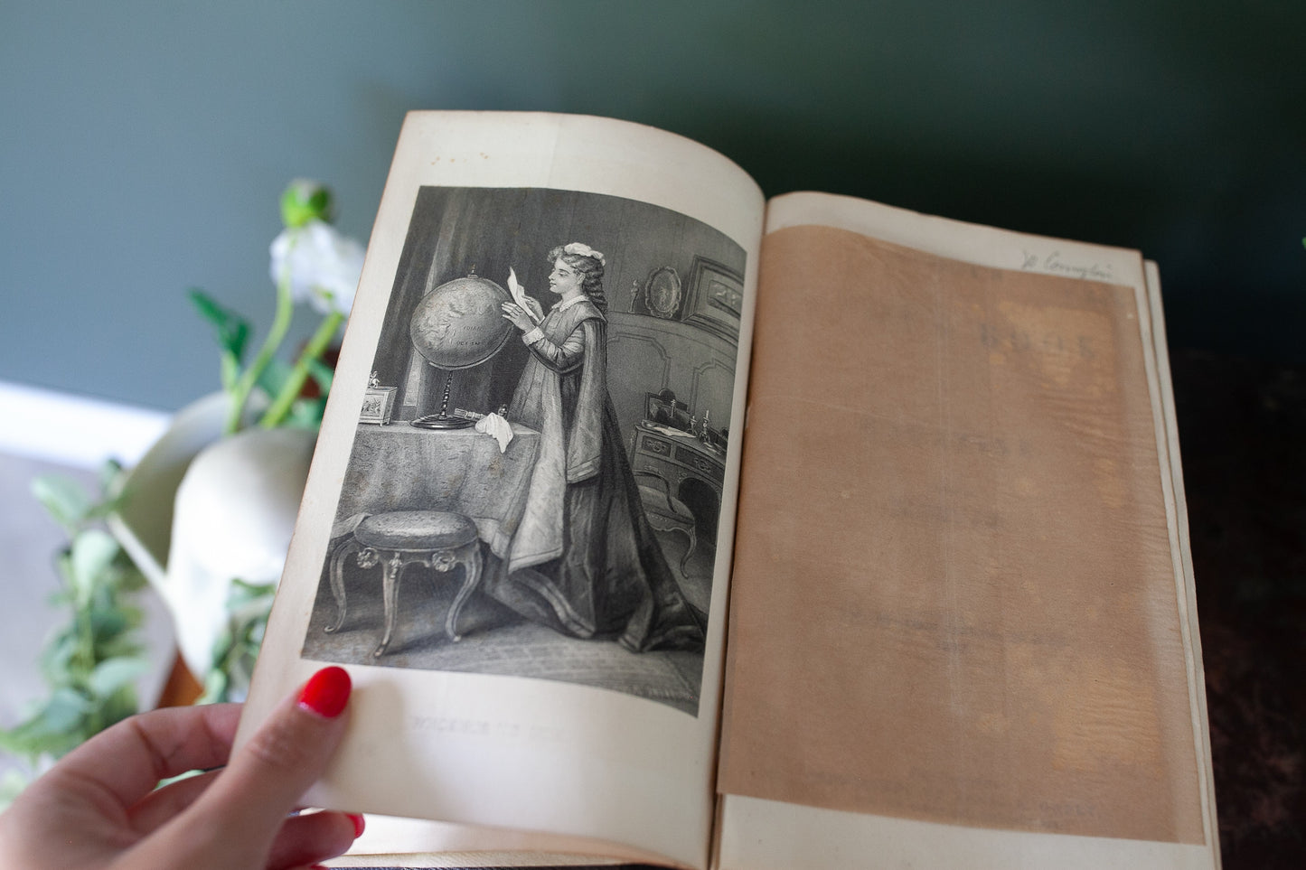 Antique Book -Godey's Lady's Book Magazine 1875- Antique  Fashion Book