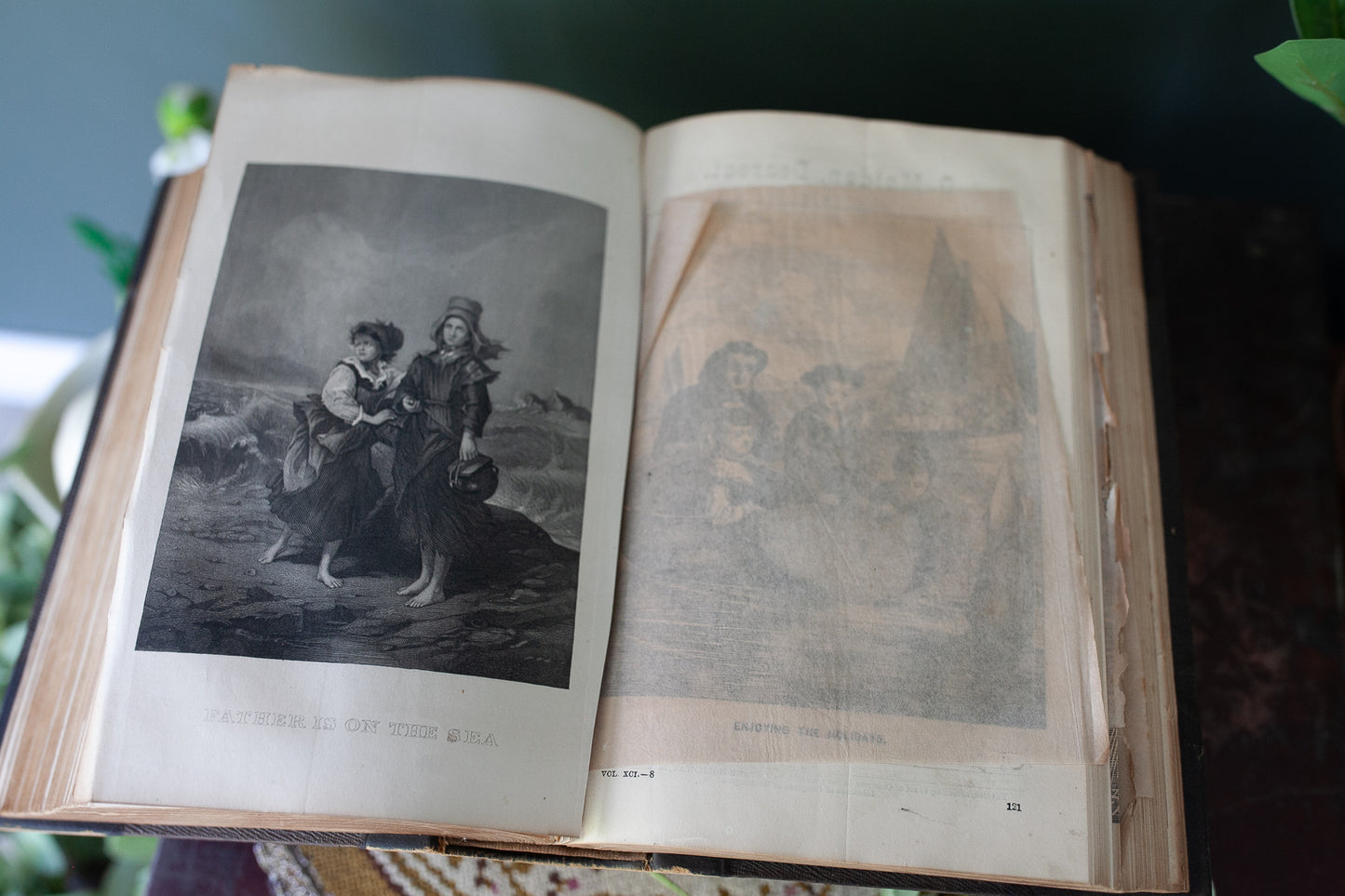 Antique Book -Godey's Lady's Book Magazine 1875- Antique  Fashion Book