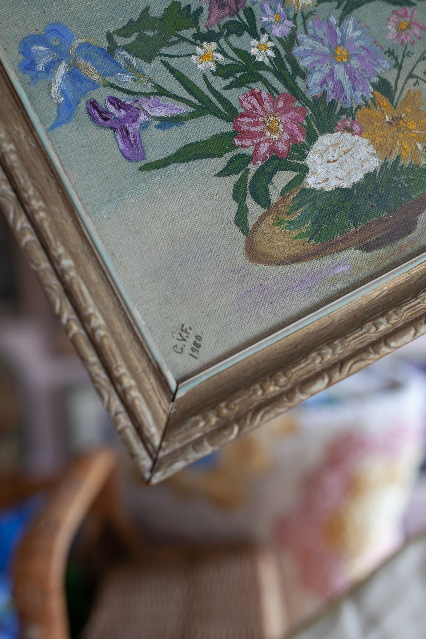 Floral Painting -Vintage Floral Art