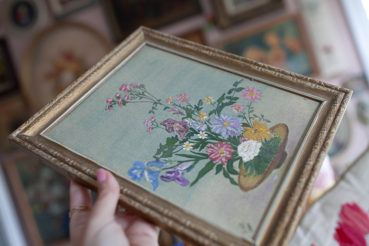 Floral Painting -Vintage Floral Art