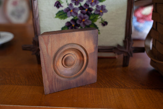 Vintage Wood Plinth block -Architectural Salvage