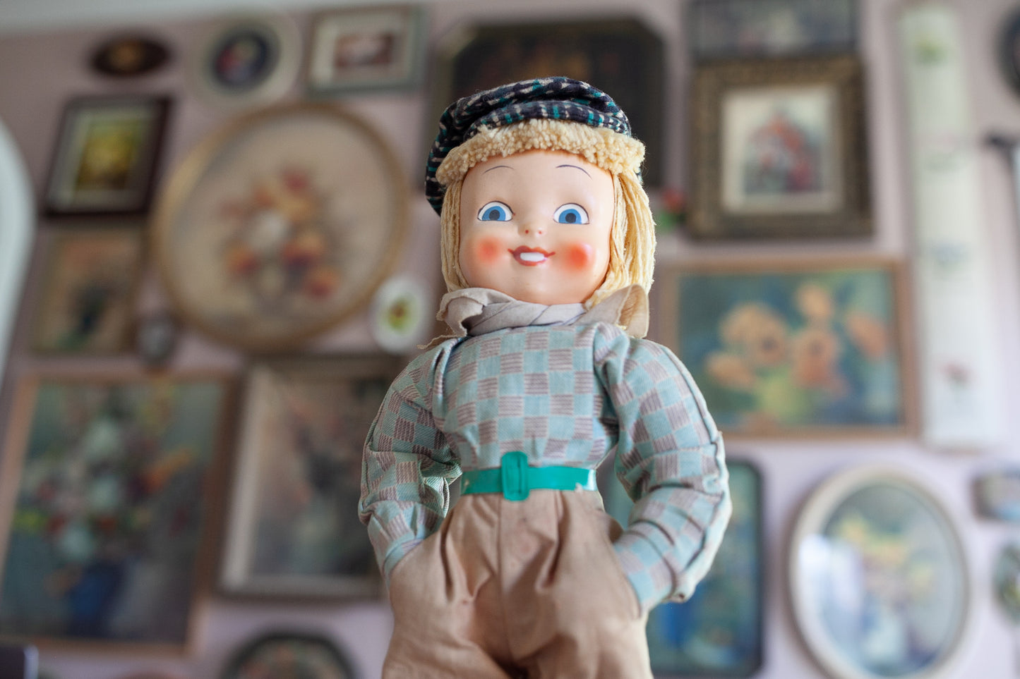 Vintage Doll - Polish Doll- Standing Doll