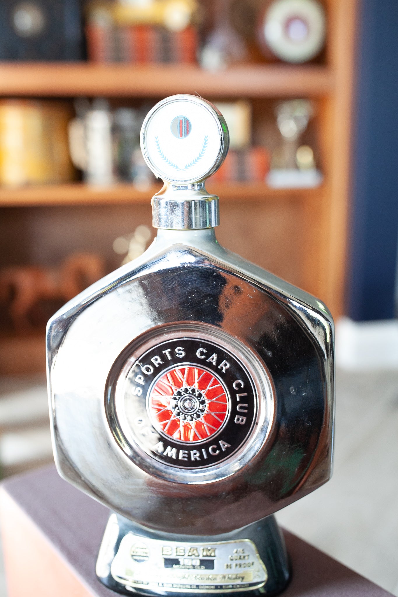 Vintage Decanter- Car Decanter- Sports Car Club of America -Beam