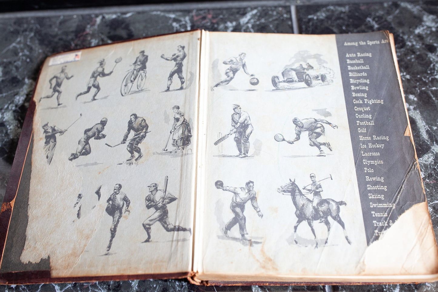 Pictorial History of American Sports - Vintage Book