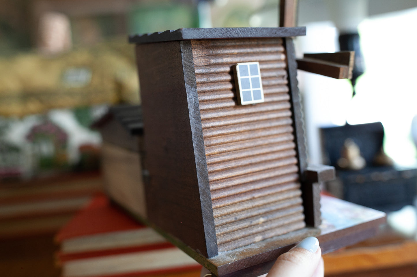 Windmill Cottage Jewelry Music Box