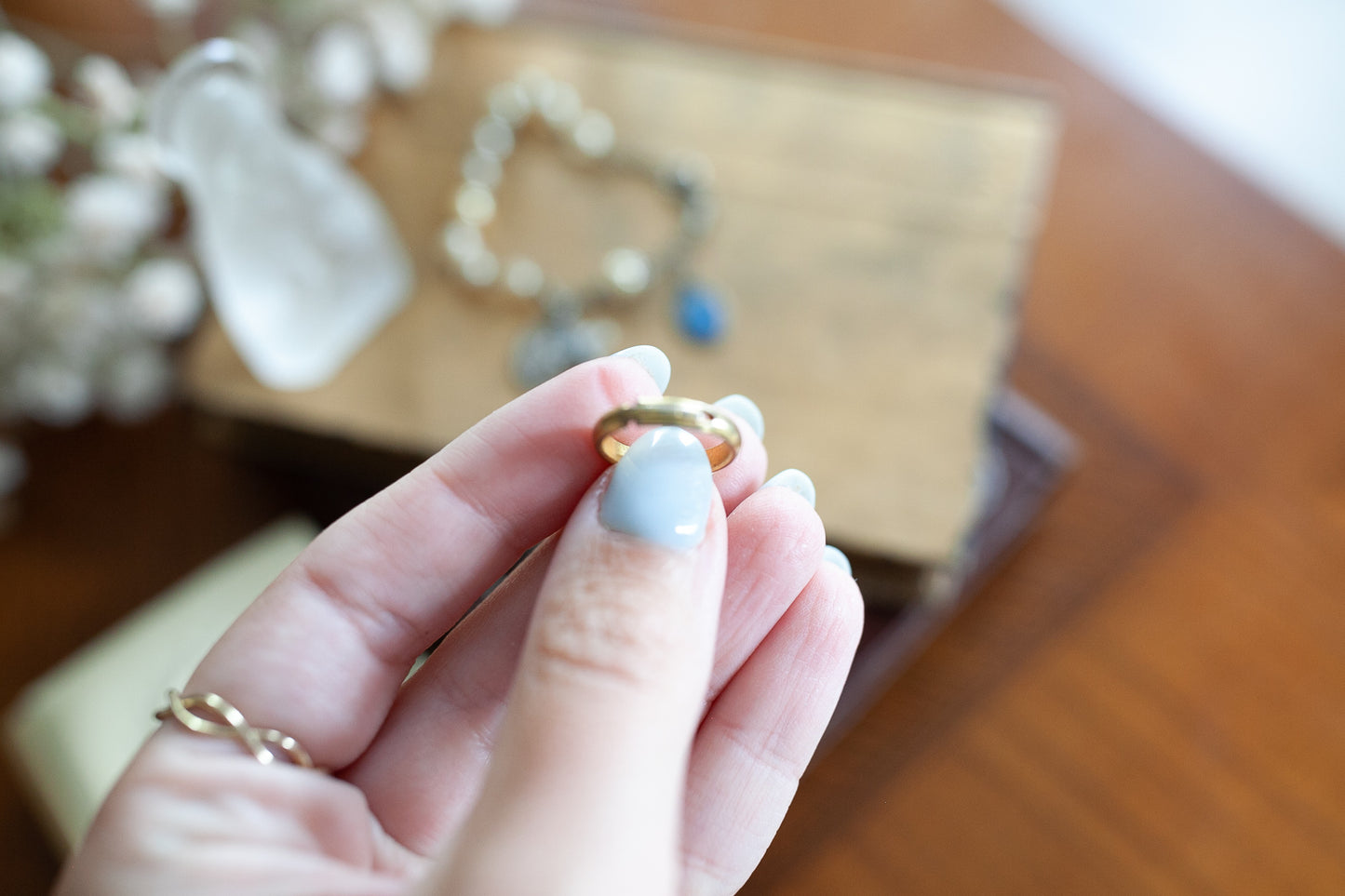 Vintage Religious Medals and Ring- Rosary Bracelet