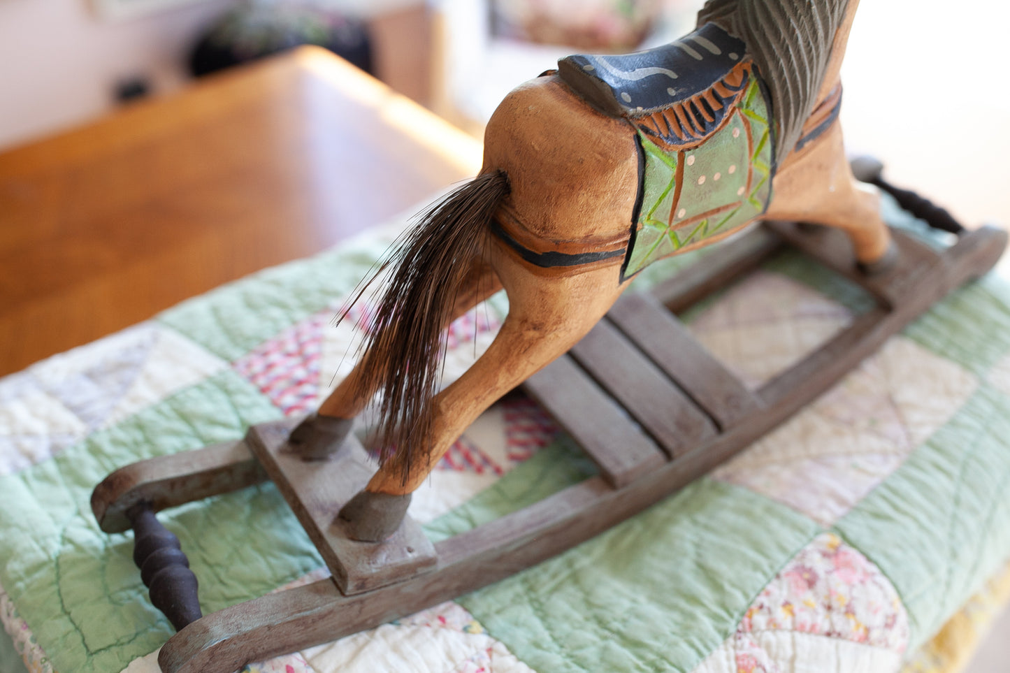 Vintage Rocking Horse - Wooden Rocking Horse