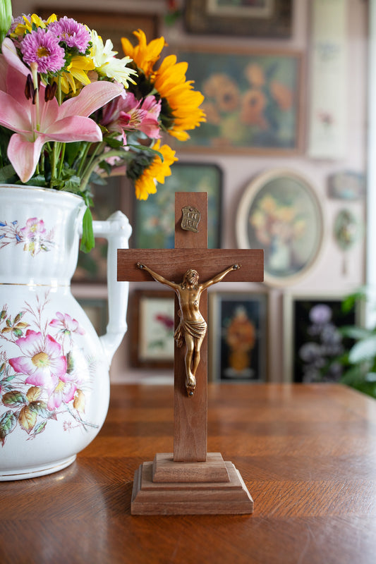 Vintage Wooden Crucifix