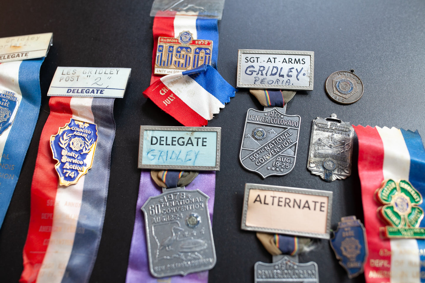 Vintage Ribbons - Medals, Pins - Convention Ribbons