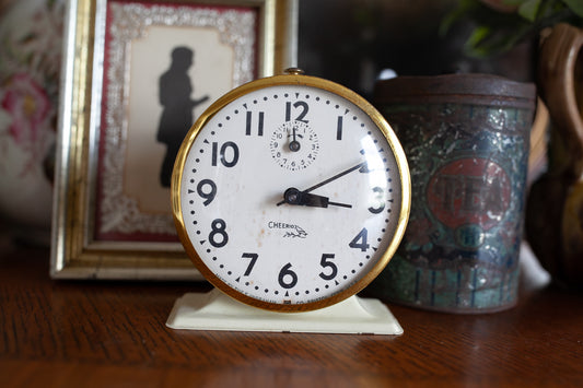 Vintage Clock - Cheerio Clock- alarm clock