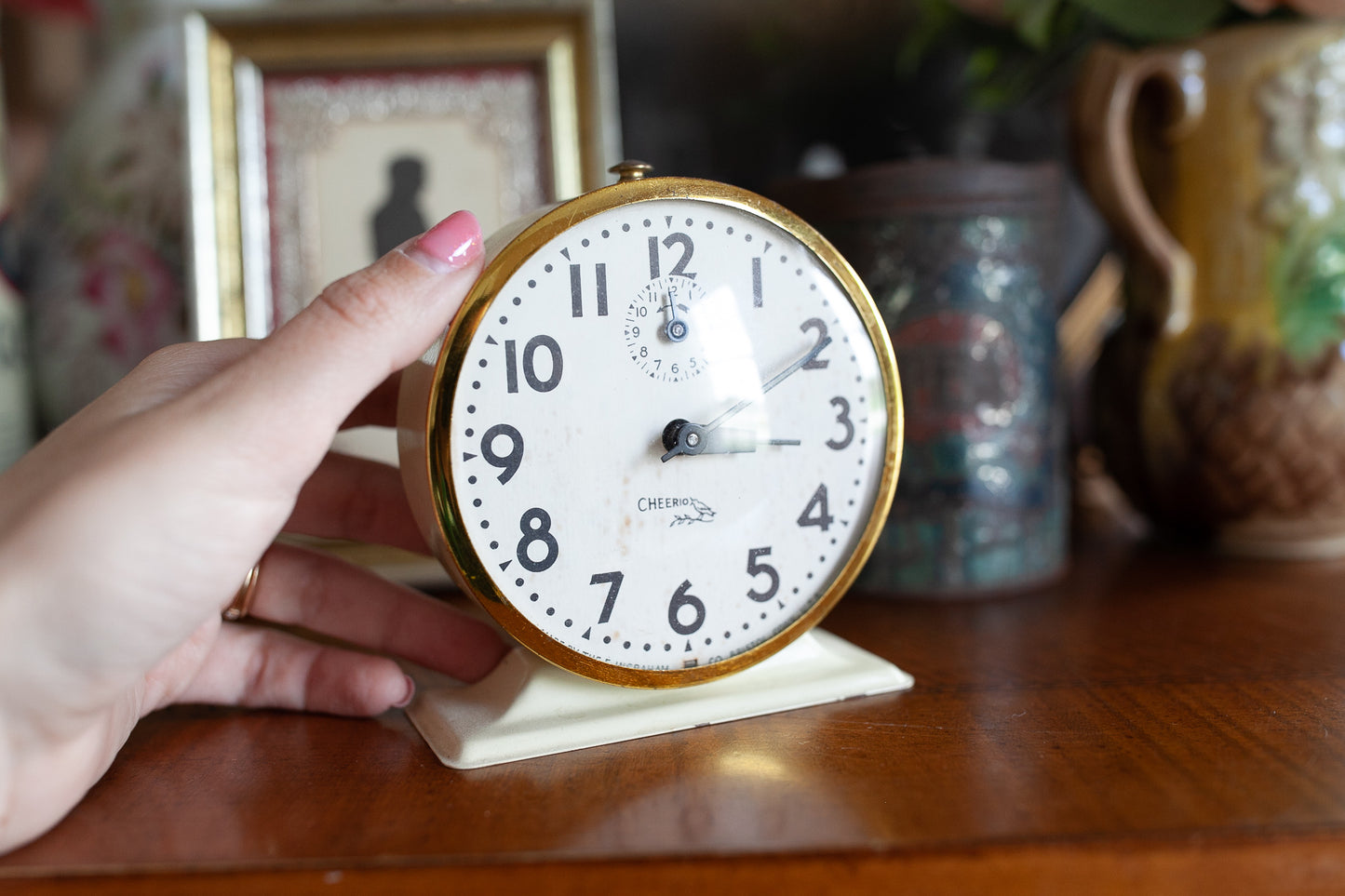 Vintage Clock - Cheerio Clock- alarm clock