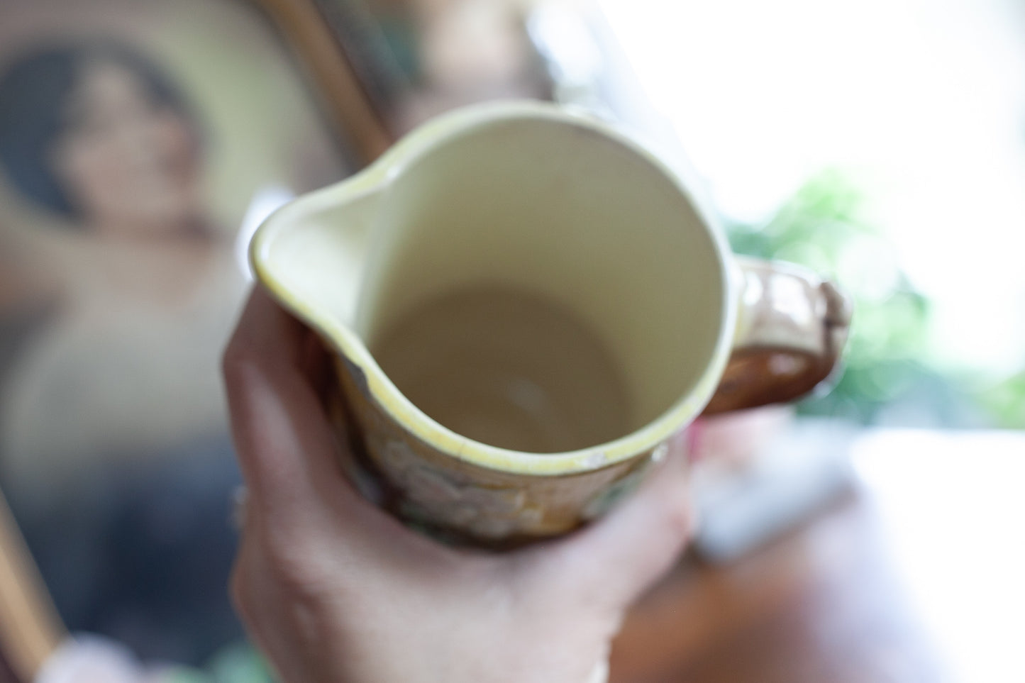 Vintage Pitcher - Yellow Floral Pitcher