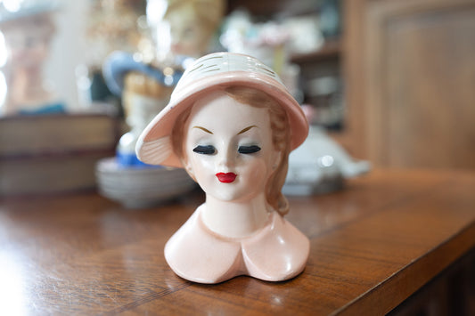 Napco Head Vase- Vintage Lady Head Vase