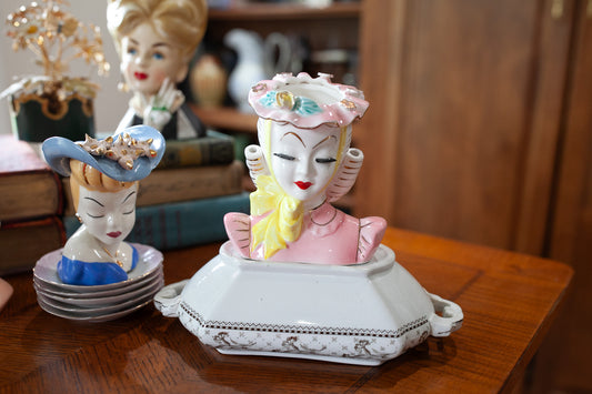 Vintage Head Vase- Barbara Lady Head Vase