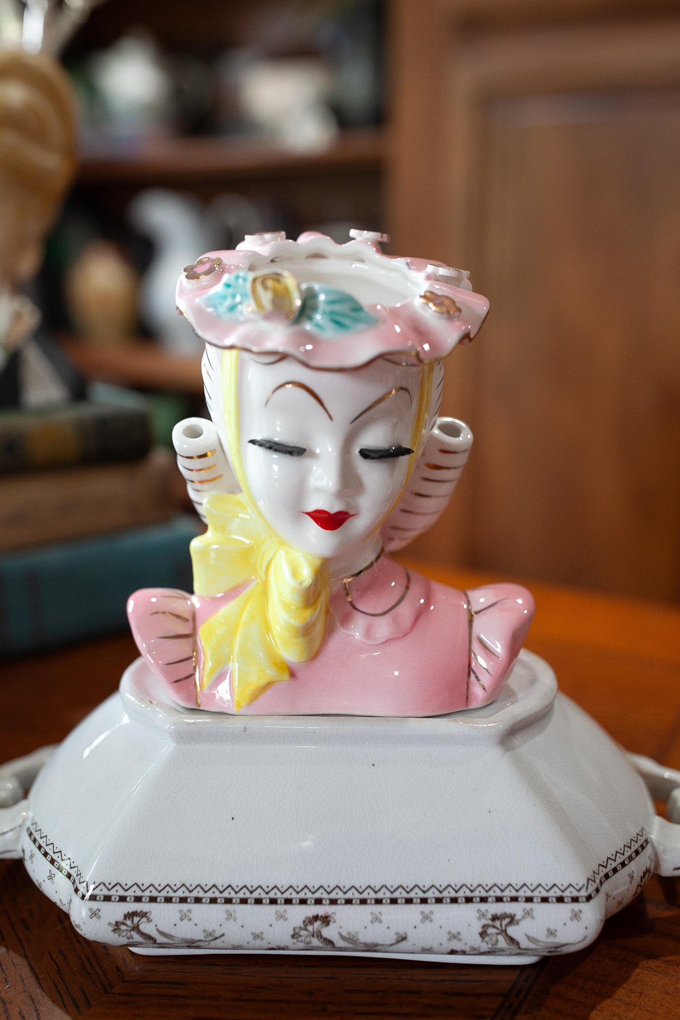 Vintage Head Vase- Barbara Lady Head Vase