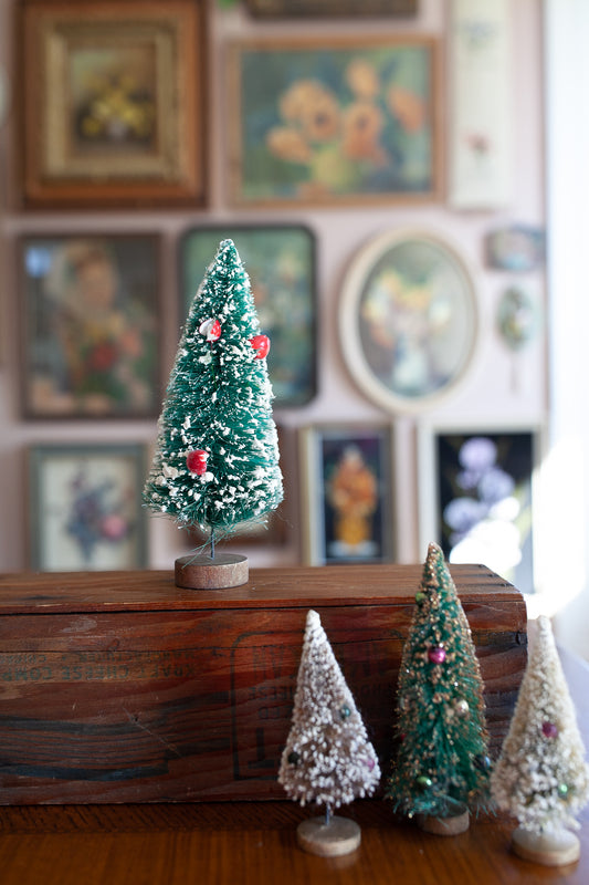 Vintage Christmas Tree - Bottle Brush Tree - Vintage Christmas Decor