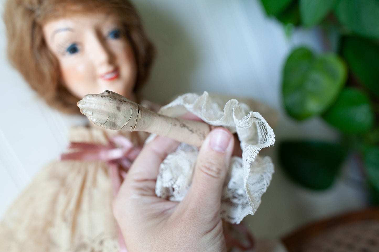 The Happy Sister- Antique Doll - Boudoir Doll