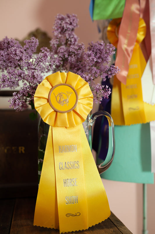 Vintage Prize Ribbon - Yellow Prize Ribbon