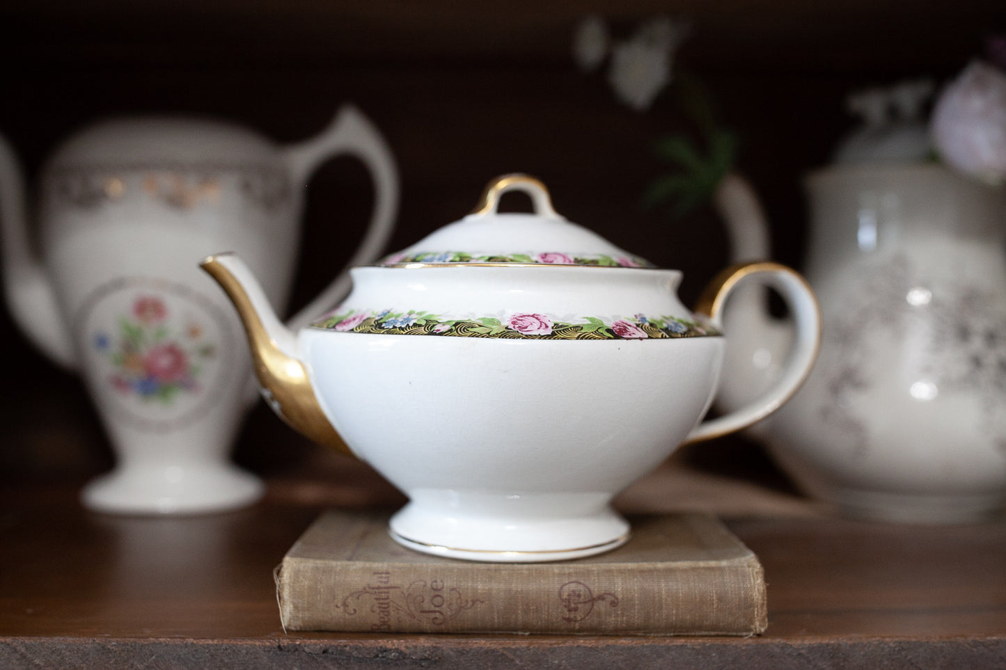 Vintage Teapot -Floral Teapot