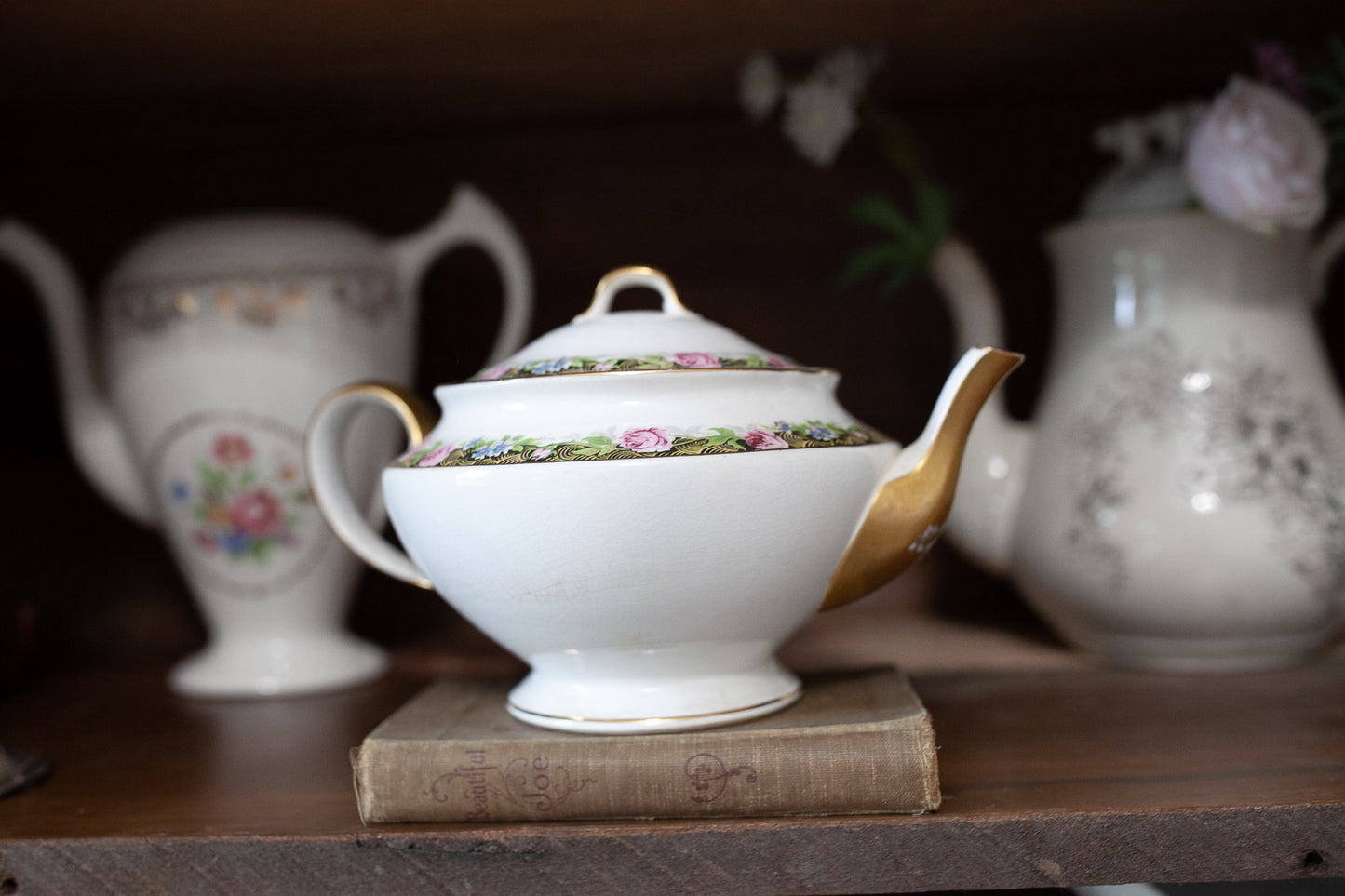 Vintage Teapot -Floral Teapot