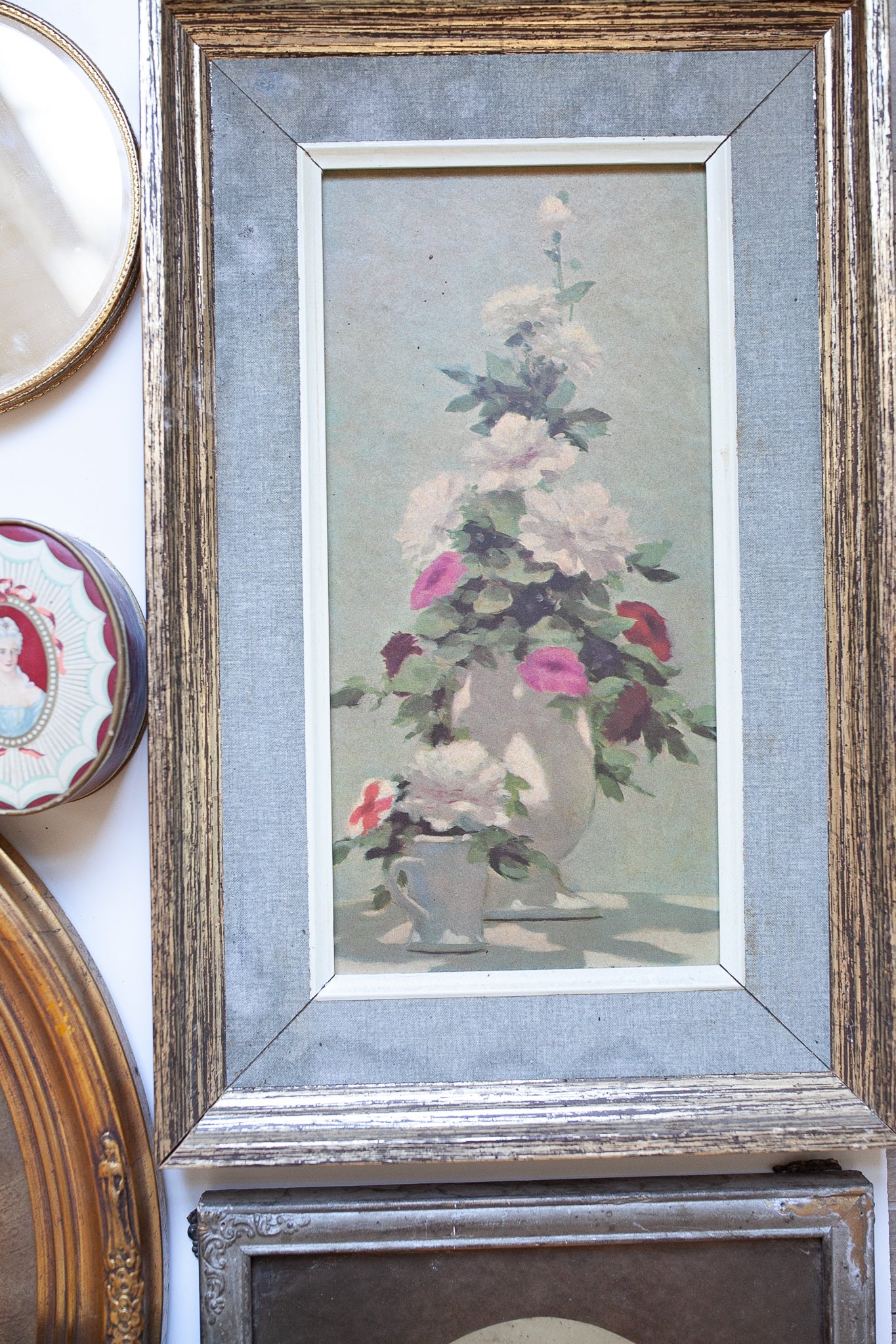 Vintage Floral Framed- Framed Flower Artwork - Flower Print