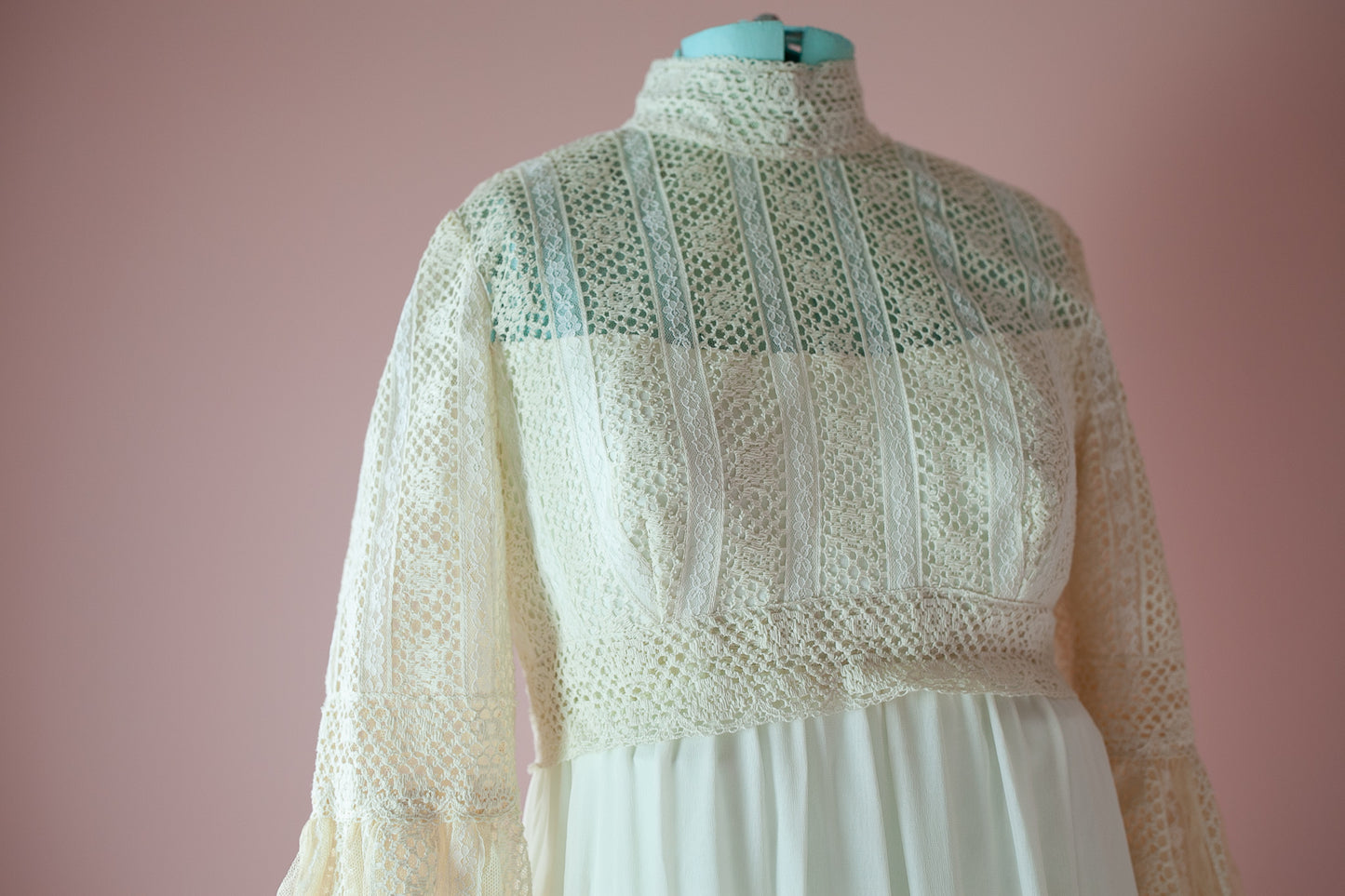 Vintage Wedding Dress- 1970's Dress -William Cahill