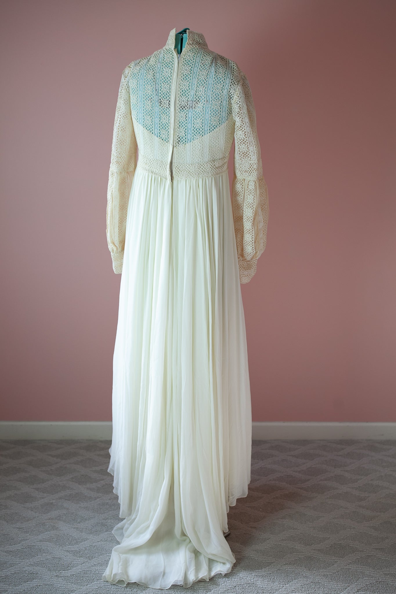 Vintage Wedding Dress- 1970's Dress -William Cahill