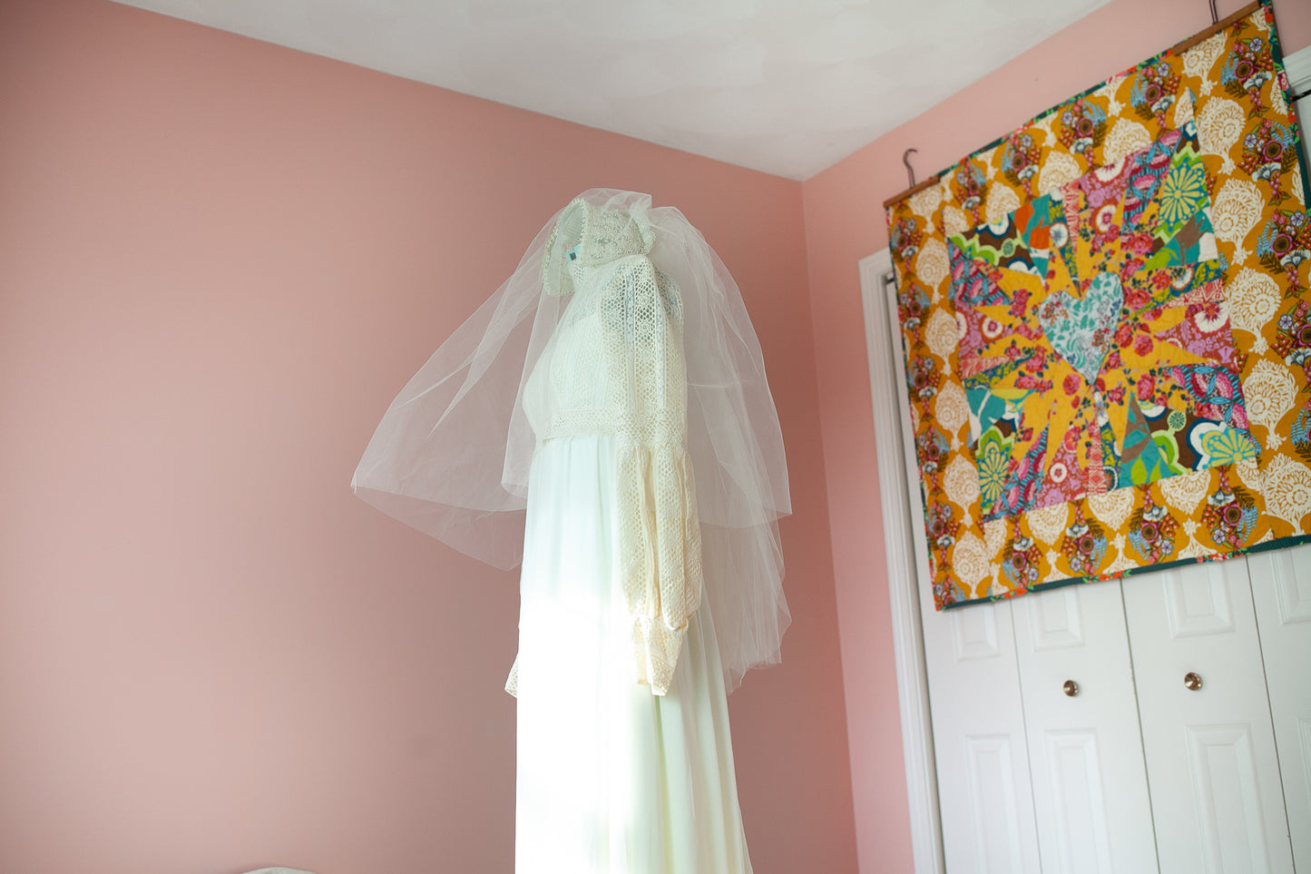 Vintage Wedding Dress- 1970's Dress -William Cahill