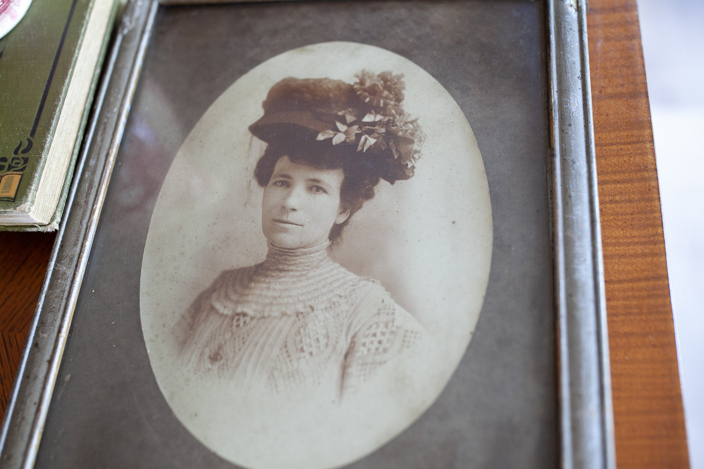 Antique Portrait Framed- Framed Lady Portrait