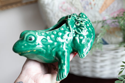 Vintage Mccoy Frog Planter