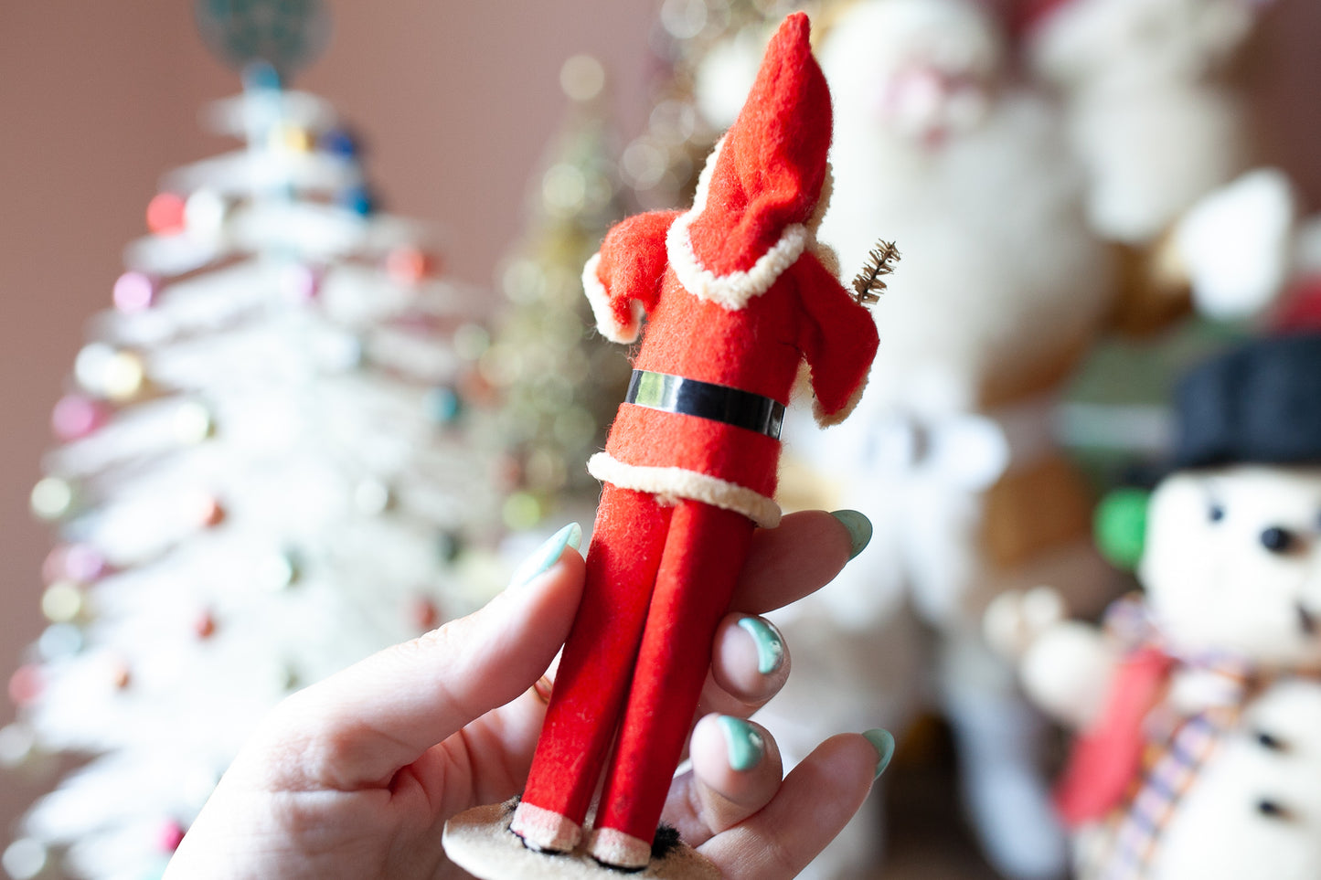 Vintage Santa - Japan Made Santa- Little Santa-6" tall