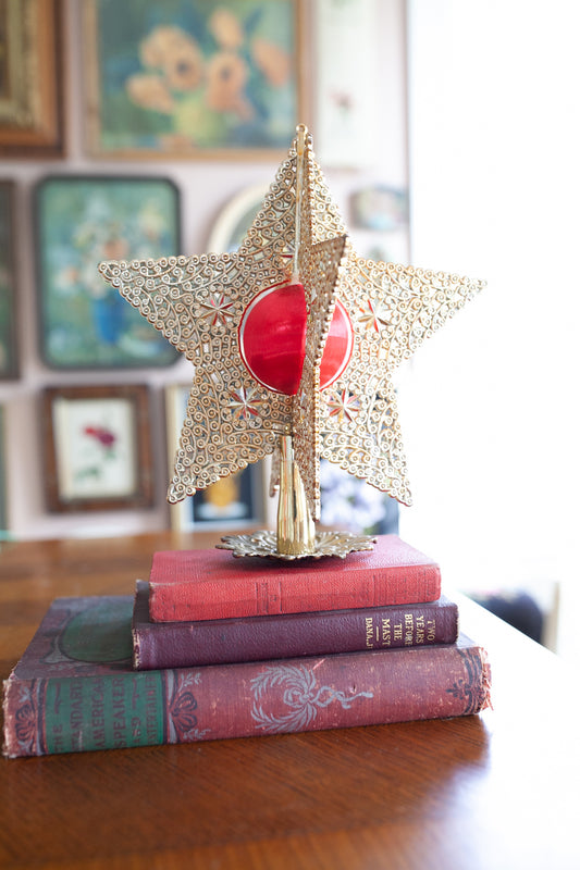 Vintage Christmas Tree Topper Star