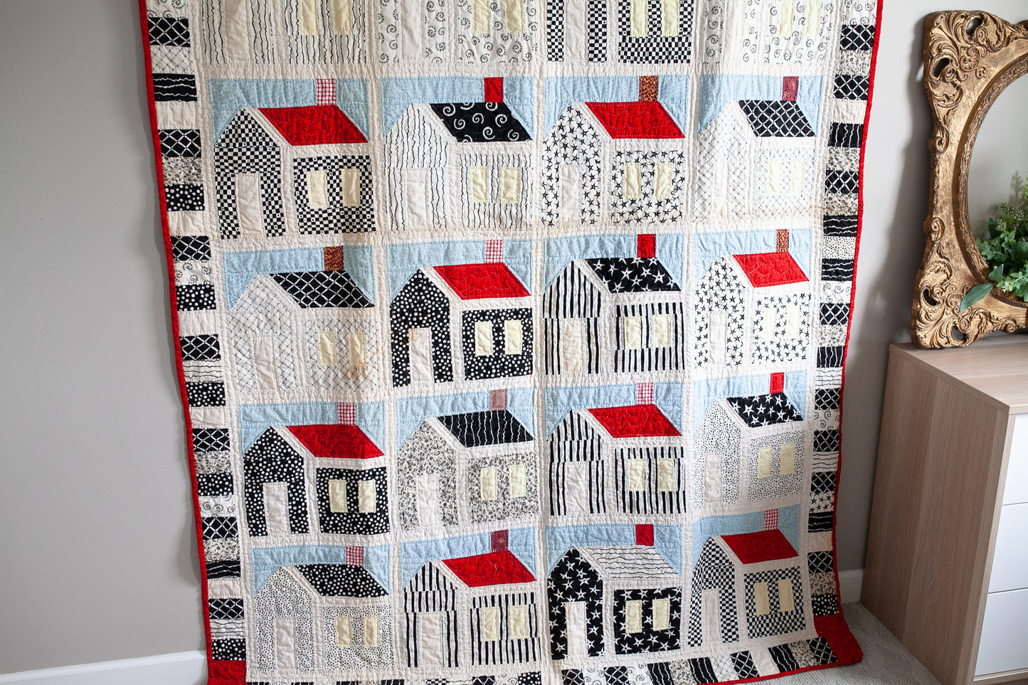 Vintage Quilt- School House Quilt