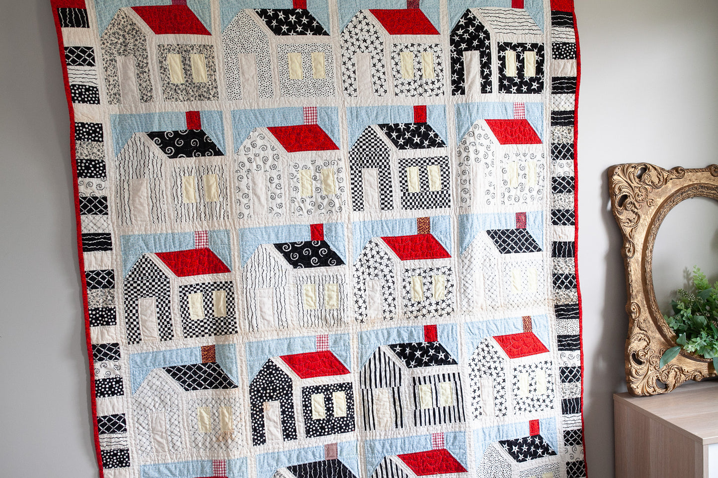 Vintage Quilt- School House Quilt