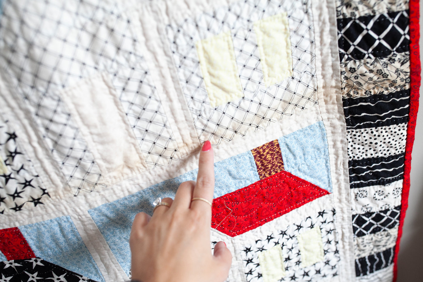 Vintage Quilt- School House Quilt