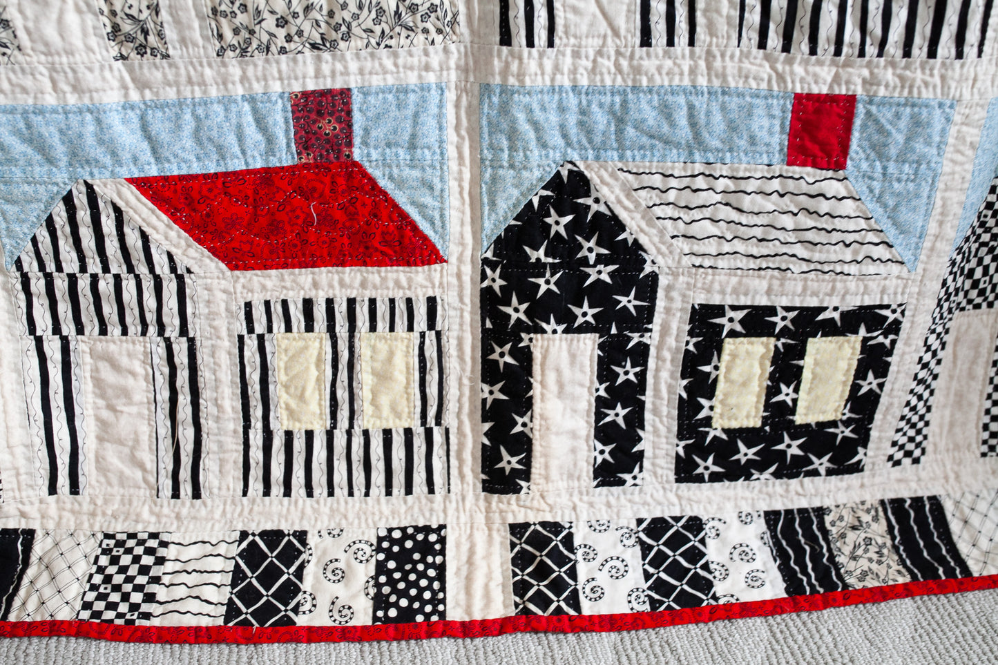 Vintage Quilt- School House Quilt