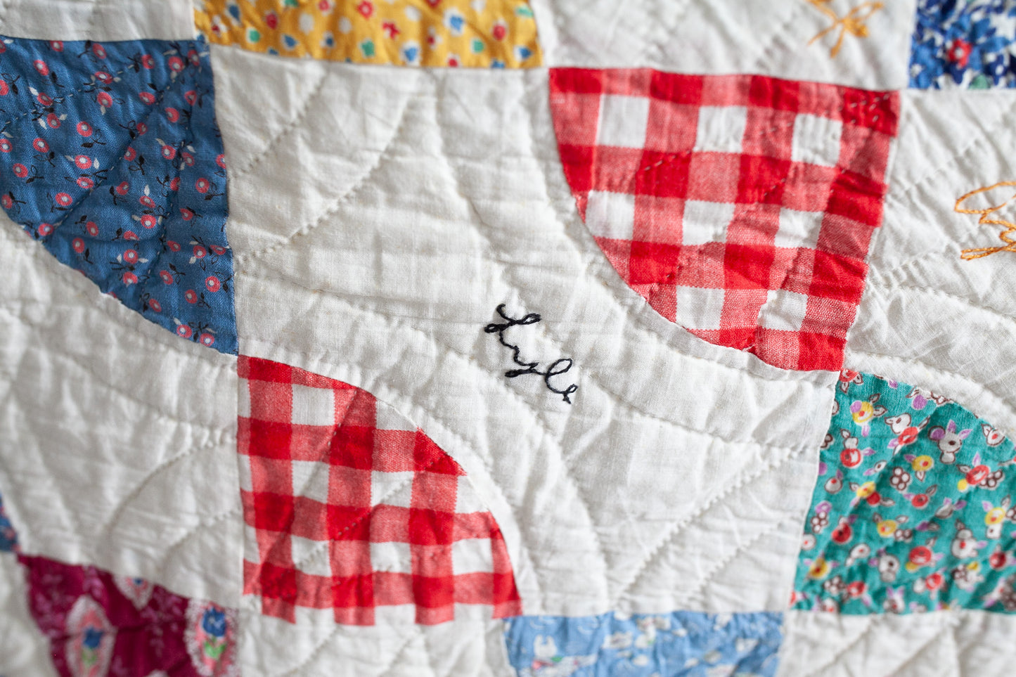 Vintage Quilt- Quilt- Autograph Quilt -1940s